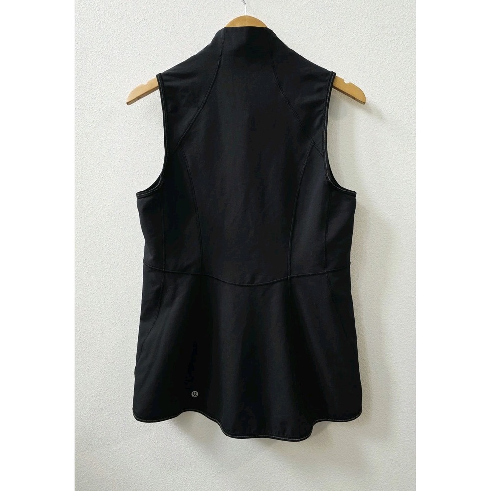 Lululemon Hill And Valley Vest Women's Size 8 Black Full Zip Running Athleisure - Picture 3 of 9